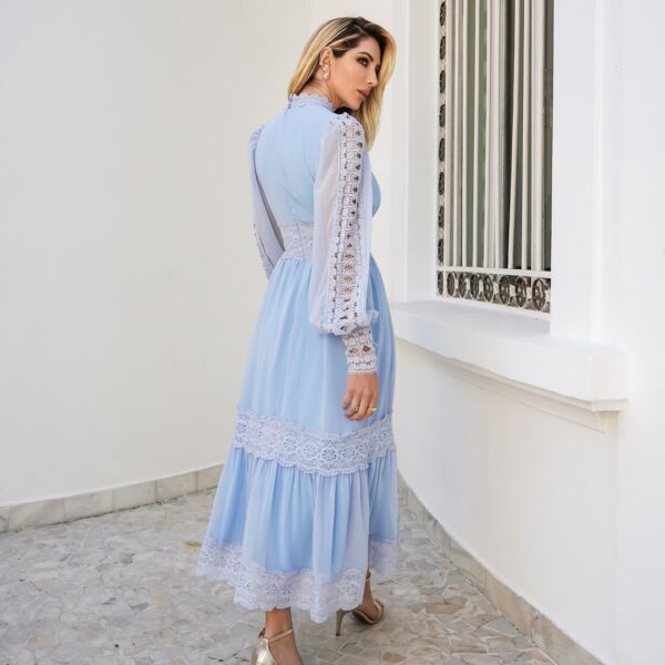 VESTIDO MIDI MADEMOISELLE AZUL - Image 3