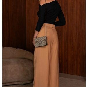 Calça Miss misses Alfaiataria com cinto caramelo