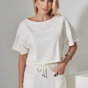 Blusa Miss Misses Moletinho Manga Curta